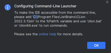 CLion launcher instructions