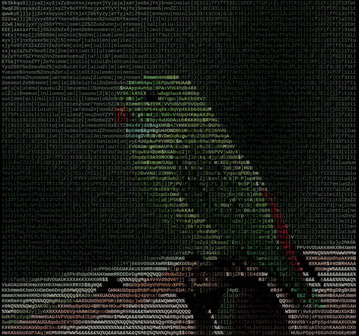 Output of the image2ascii