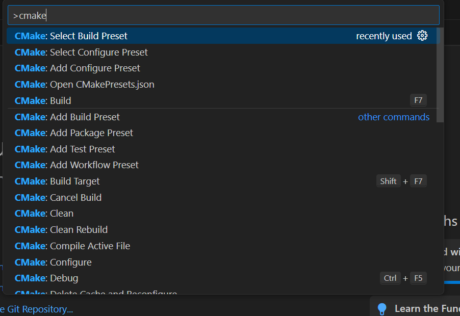 Visual Studio Code user preset